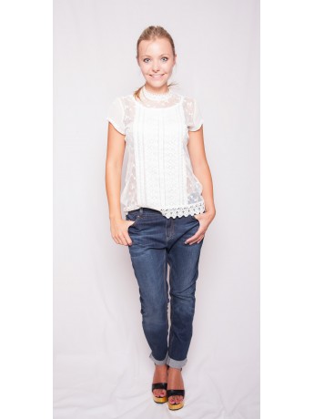 Set - Lässige Jeans im Boyfriend Style mit starker Waschung