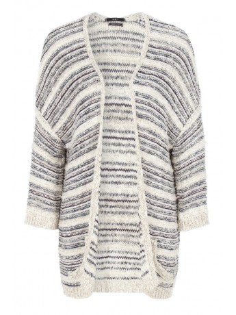 Set - Lässige Grobstrickjacke