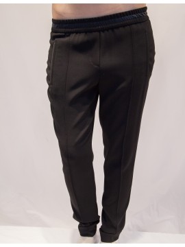 Marc Cain - fließende Hose mit Gummizug in elegantem schwarz