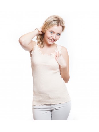 Rosemunde - verspieltes Top mit Spitze