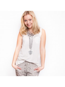 Marc Cain - süßes Leinentop mit Brusttasche