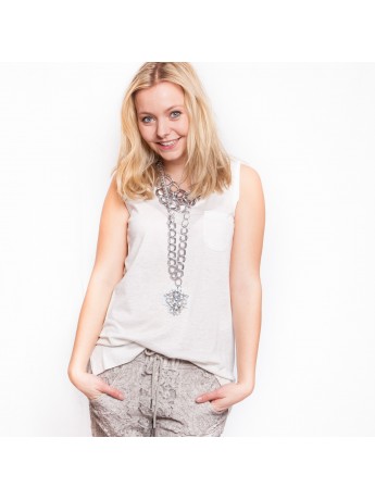 Marc Cain - süßes Leinentop mit Brusttasche