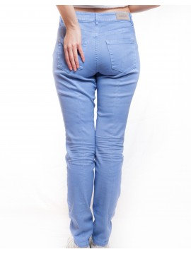 Marc Cain - schmale Jeans mit Glanzbeschichtung