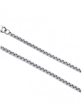 Traumfänger - silberne lange Gliederkette in 90cm Länge