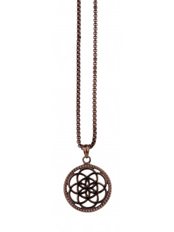 Traumfänger - bronzenes großes Amulette "Blume"