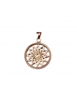 Traumfänger - rosé-goldenes großes Amulette "Stern"