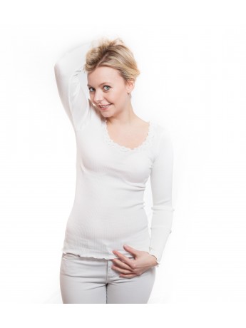 Rosemunde Langarmshirt mit Spitze