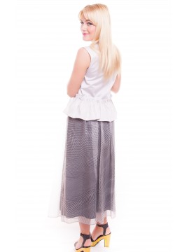 Dorothee Schumacher - "Weightless" Mesh Skirt Rock mit Trompe-l'oeil-Print
