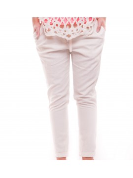 Marc Cain Lässige Stoffhose creme