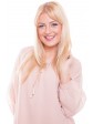 Max Mara - lässige Seidenbluse mit abnehmbarer Lederquaste in rosé