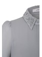 Dorothee Schumacher - Flirty Edge Bluse im 60ies Style mit Spitze grau