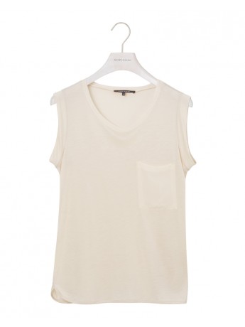 Rene Lezard - Shirt mit Brusttasche creme