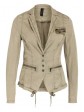 Marc Cain - sportiver Blazer kaki mit Perlen und Pailletten