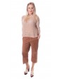 René Lezard - 3/4 Leder Culotte Hose im frischen und coolen Casual-Look