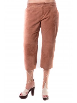 René Lezard - 3/4 Leder Culotte Hose im frischen und coolen Casual-Look