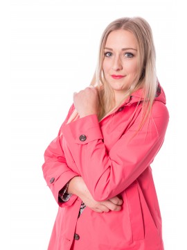 Save The Duck - Regenmantel im Trenchstyle mit abknöpfbarer Kapuze