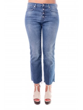 7 For All Mankinds - Crop Bootcut Jeans im 70s Style