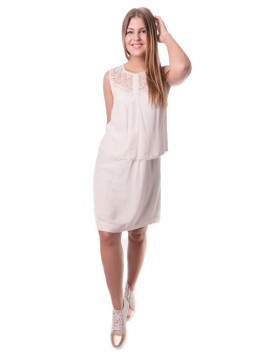 Rosemunde - feminines Kleid im Layering Look mit Spitze