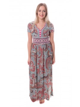 Aldomartins - Maxi Sommerkleid mit Paisley Muster