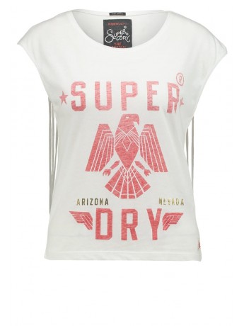 Super Dry Shirt mit Fransen