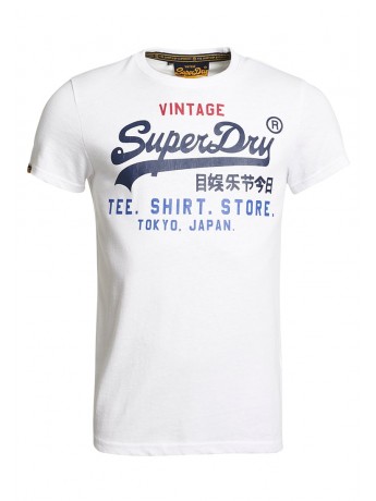 Super Dry Herren T-Shirt "Shop Tri Tee"