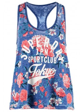 Super Dry Damen Tanktop "Romance Floral Burnout Vest"