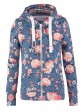 Superdry Sweatjacke - blue mit Blumenmuster