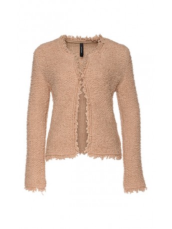 Marc Cain - Edler Strickblazer mit Alpaka Wolle und Fransen an den Kanten