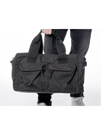 Superdry - Praktische Silicone Montana Reisetasche in schwarz