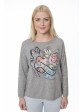 Marc Cain - Lässiger Pullover mit Tattoo Motiv mit Nieten und Inside-out-Nähten