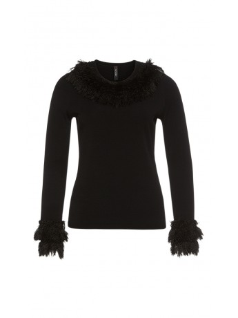 Marc Cain - Pullover mit Fransenkanten