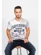 Superdry - Lässiges Herren T-Shirt "Moto Club" in hellgrau