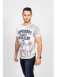 Superdry - Lässiges Herren T-Shirt "Moto Club" in hellgrau