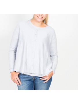 Marc Cain - Ausgestellte Strickjacke mit Ziersteinen