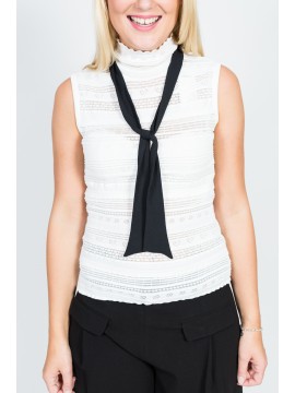Marc Cain - Ajour Top mit Schleifen