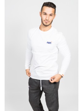 Superdry - Vintage Embroidery Herren Long Sleeve weiß