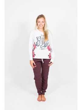 Superdry - Slim Jogginghose rot-braun