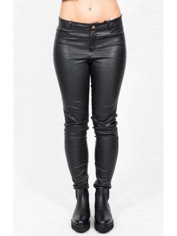 Set - Skinny 5-Pocket Lederhose