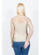Max Mara - Netz-Langarmshirt mit Top beige