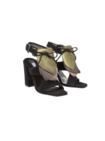 Dorothee Schumacher - Metallic Mix Up Removable Fringe High Sandale 7,5cm