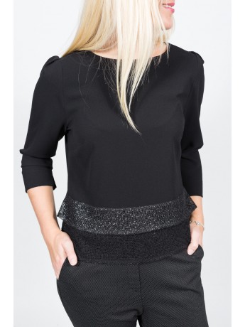 Evelin Brandt - Elgantes Shirt mit Lurex