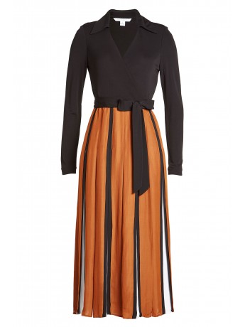 Diane von Fürstenberg - Maxi/Wickelkleid im Colour Block
