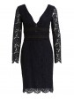 Diane von Fürstenberg - Schmales Spitzenkleid in navy