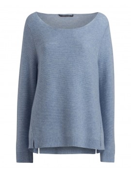 Rene Lezard -Kashmir Pullover mit kleinen seitlichen Schlitzen